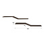 WoonStijl Wandplank Maya S-shape set van 2 teak espresso