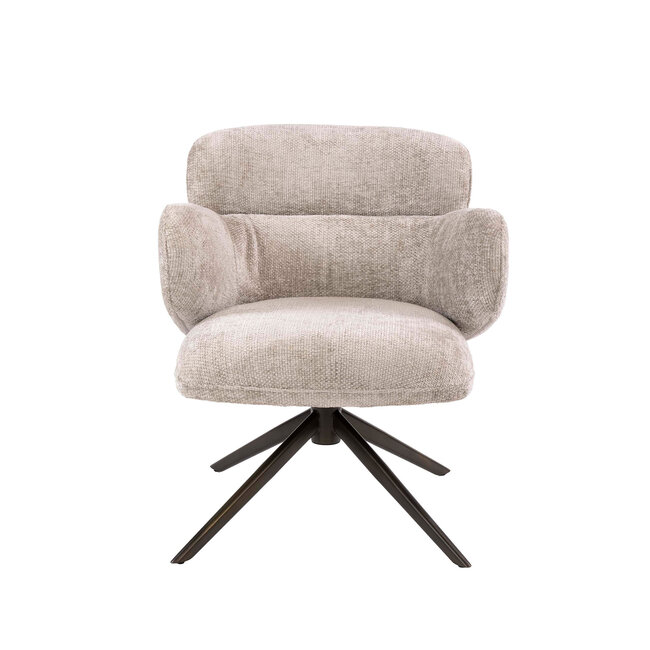 WoonStijl Fauteuil Flex draaibaar Hoven zand-bruin