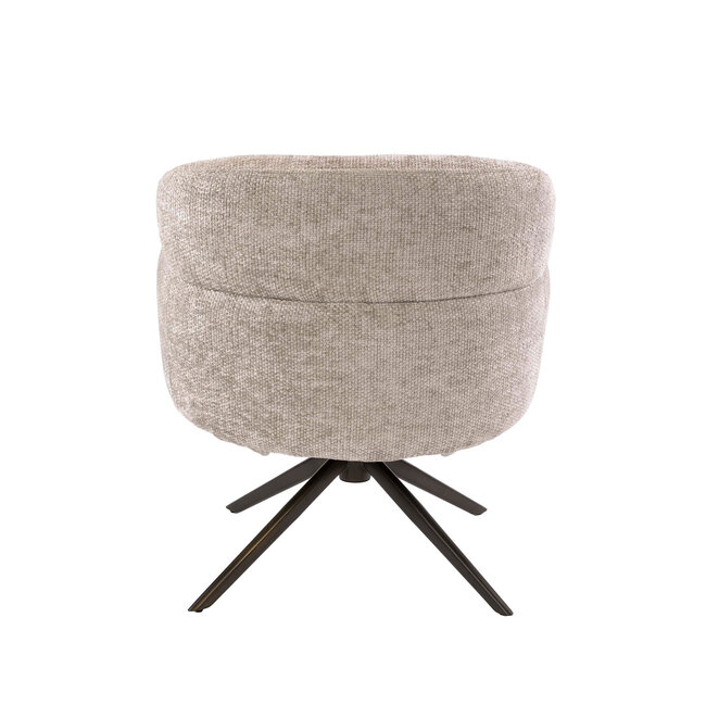 WoonStijl Fauteuil Flex draaibaar Hoven zand-bruin