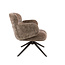 WoonStijl Fauteuil Flex draaibaar Hoven champagne bruin