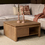 Starfurn Vierkante Salontafel Dallas Naturel Mangohout 80 cm