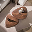 WoonStijl Salontafel Melta set van 2  acacia bruin