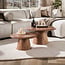 WoonStijl Salontafel Rona set van 2 acacia bruin
