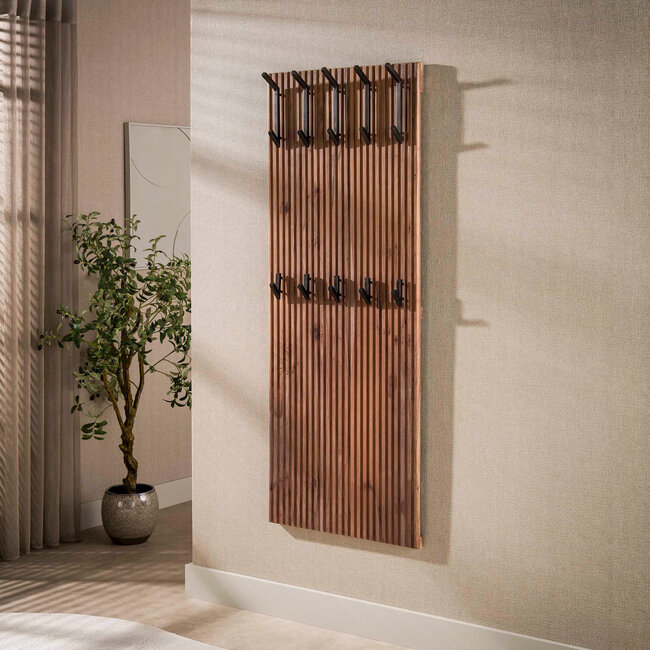 WoonStijl Kapstok Panel hoog 10 haken