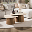 WoonStijl Salontafel Romano driehoekig set van 2