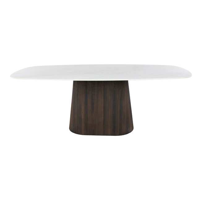 WoonStijl Eettafel Ceramo Centro deens ovaal 215cm Taj Mahal