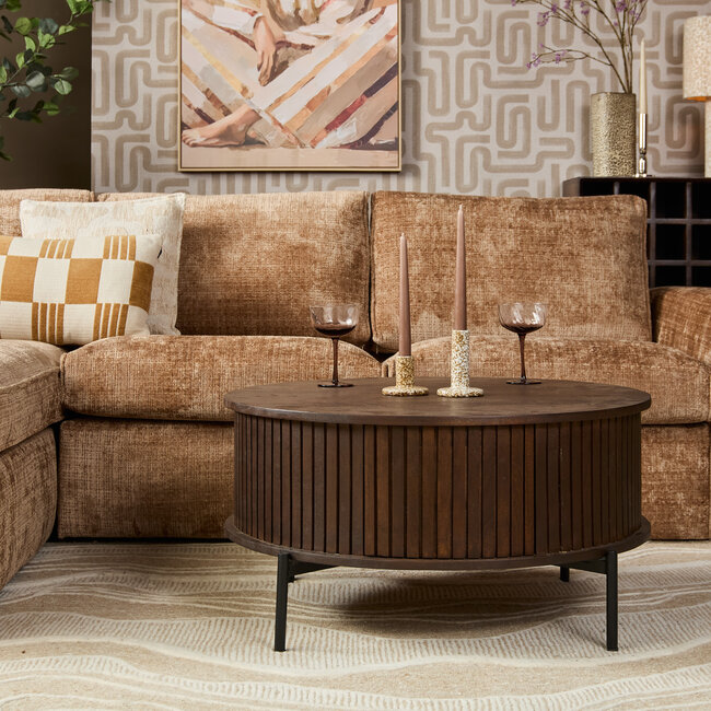 Starfurn Salontafel Madison Brown | 80 cm | Rond