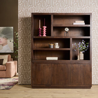 Starfurn Vakkenkast Brussel Brown XL | 160 cm