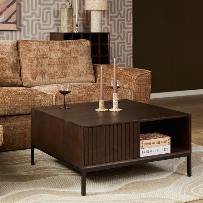 Starfurn Salontafel Madison Brown | 80 cm | Vierkant