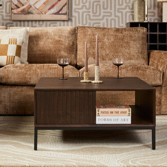 Starfurn Salontafel Madison Brown | 80 cm | Vierkant