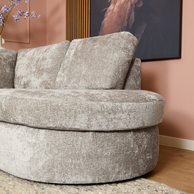 MySofa Hoekbank Alma | Greige | 2,5 zits + Divan Rechts