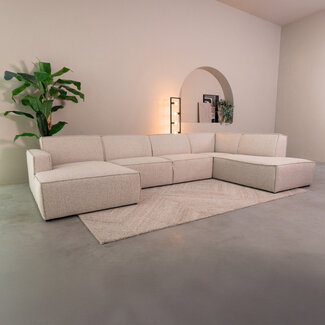Label51 Bank Kay - Naturel - Boucle - Rechts Voorstaand
