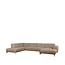 Label51 Bank Merido - Taupe Raven | Zwart Metaal - Velvet - U-Bank Links