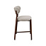 Label51 Barkruk Mika - Beige - Prestige - Donkerbruin frame