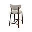 Label51 Barkruk Mika - Beige - Prestige - Donkerbruin frame