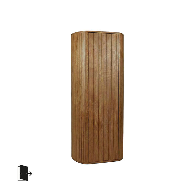 Label51 Bergkasten Miya - Natural - Mangohout - 140 cm - Rechts