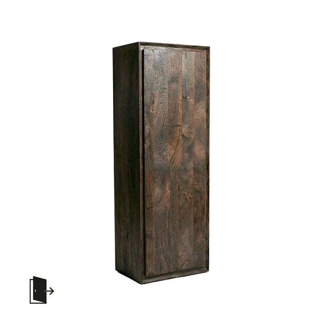 Label51 Bergkasten Nori - Espresso - Mangohout - 160 cm - Rechts