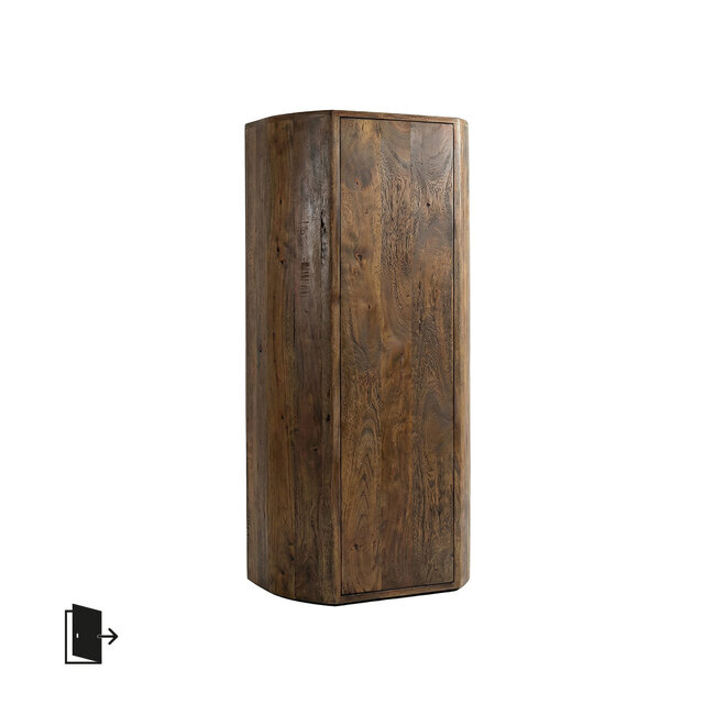 Label51 Bergkasten Saya - Espresso - Mangohout - 140 cm - Rechts
