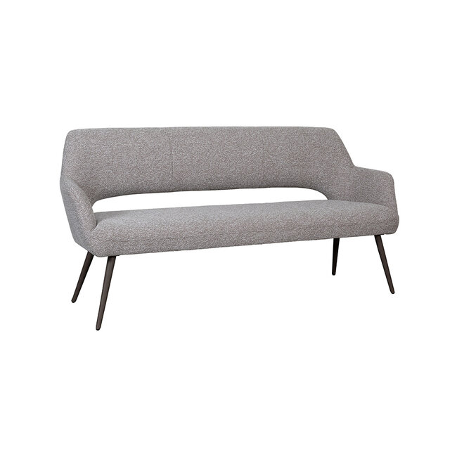 Label51 Eetkamerbanken Sunray - Mushroom Boucle - 190 cm - Brons metaal