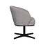 Label51 Eetkamerstoel Cannes - Mushroom - Boucle - Zwart Metalen Frame
