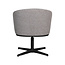Label51 Eetkamerstoel Cannes - Mushroom - Boucle - Zwart Metalen Frame