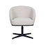 Label51 Eetkamerstoel Cannes - Naturel - Boucle - Zwart Metalen Frame