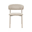 Label51 Eetkamerstoel Kaito - Beige - Geweven - Beige Metalen Frame