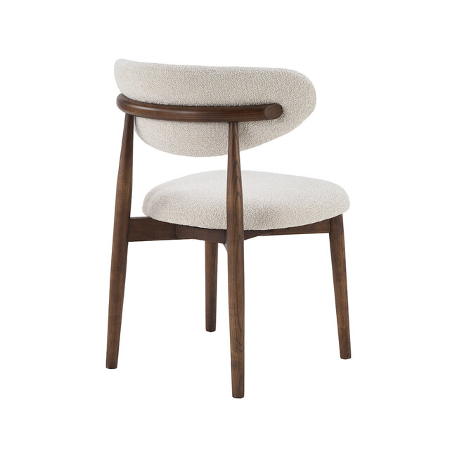 Label51 Eetkamerstoel Kyoto - Naturel - Walnoot Houten Frame
