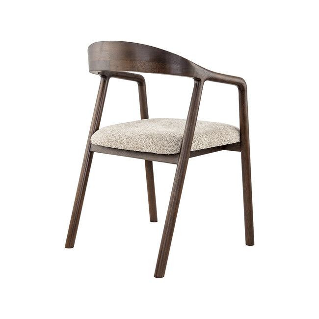 Label51 Eetkamerstoel Lone - Beige - Geweven