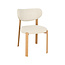 Label51 Eetkamerstoel Mika - Naturel - Geweven - Naturel Houtlook Metaal