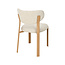 Label51 Eetkamerstoel Mika - Naturel - Geweven - Naturel Houtlook Metaal