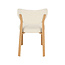 Label51 Eetkamerstoel Mika - Naturel - Naturel Houtlook Metaal