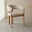 Label51 Eetkamerstoel Osaka - Naturel - Geweven - Naturel Houten Frame