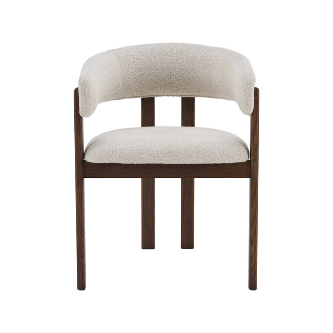 Label51 Eetkamerstoel Osaka - Naturel - Walnoot Houten Frame