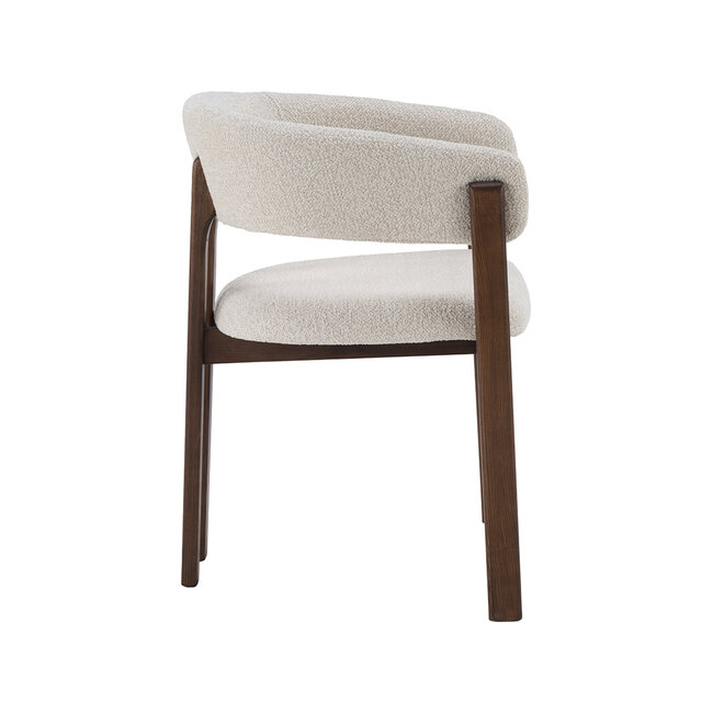 Label51 Eetkamerstoel Osaka - Naturel - Walnoot Houten Frame