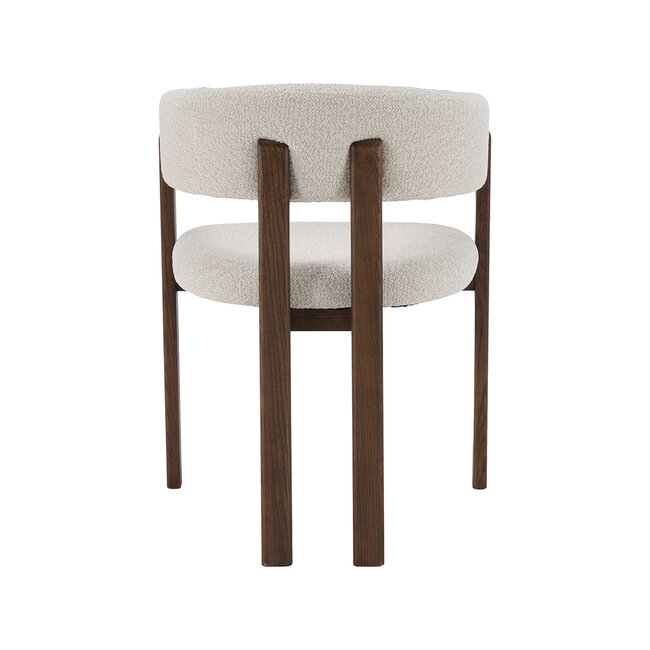 Label51 Eetkamerstoel Osaka - Naturel - Walnoot Houten Frame