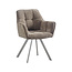 Label51 Eetkamerstoel Riley - Taupe - Taupe metaal