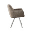 Label51 Eetkamerstoel Riley - Taupe - Taupe metaal