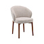 Label51 Eetkamerstoel Sakiko - Beige - Walnoot eikenhout