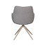 Label51 Eetkamerstoel Sawa - Mushroom - Taupe metaal