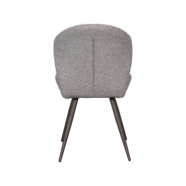 Label51 Eetkamerstoel Sil - Mushroom - Boucle - Brons Metalen Frame