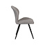 Label51 Eetkamerstoel Sil - Mushroom - Boucle - Zwart Metalen Frame