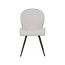 Label51 Eetkamerstoel Sil - Naturel - Boucle - Brons Metalen Frame