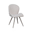 Label51 Eetkamerstoel Sil - Naturel - Boucle - Taupe Metalen Frame