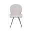Label51 Eetkamerstoel Sil - Naturel - Boucle - Taupe Metalen Frame