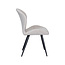 Label51 Eetkamerstoel Sil - Naturel - Boucle - Zwart Metalen Frame