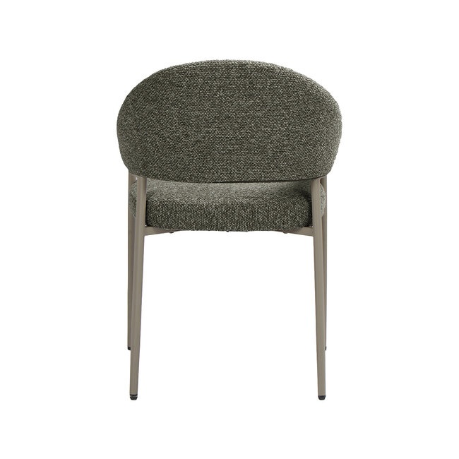 Label51 Eetkamerstoel Sora - Mushroom - Taupe Metaal