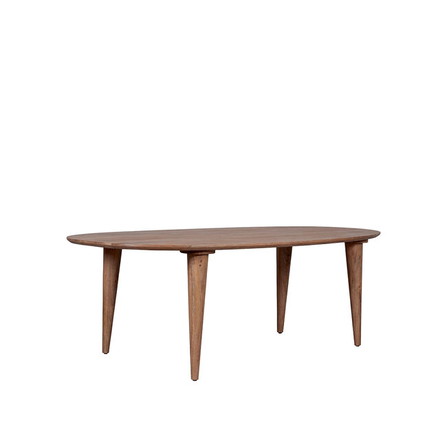 Label51 Eetkamertafel Fly - Nature Smooth - Mangohout - 180 cm - Organisch