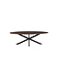 Label51 Eetkamertafel James - Espresso - Mangohout - 190 cm - Ovaal