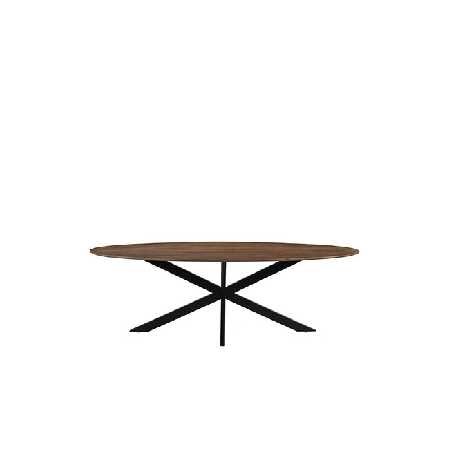 Label51 Eetkamertafel James - Nature Smooth - Mangohout - 160 cm - Ovaal